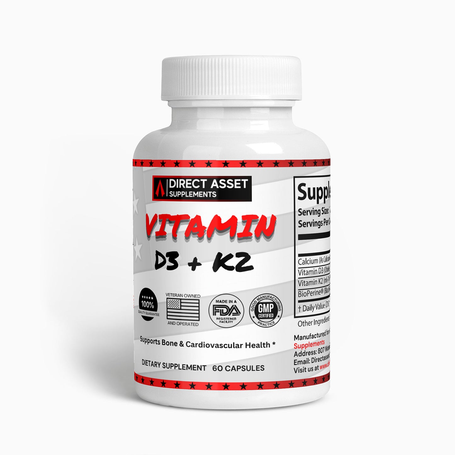 Vitamin D3 + K2