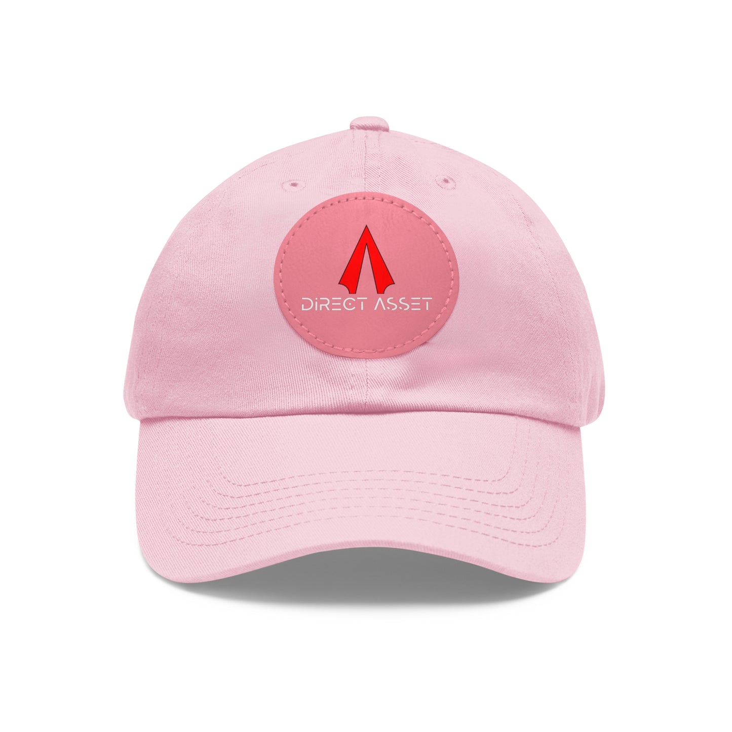 Dad Hat with Leather Patch (Round)